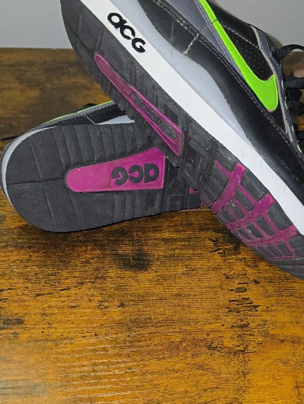 Nike Air Wildwood ACG Black Electric Green Men's 6.5 Women's 8 AO3116-002